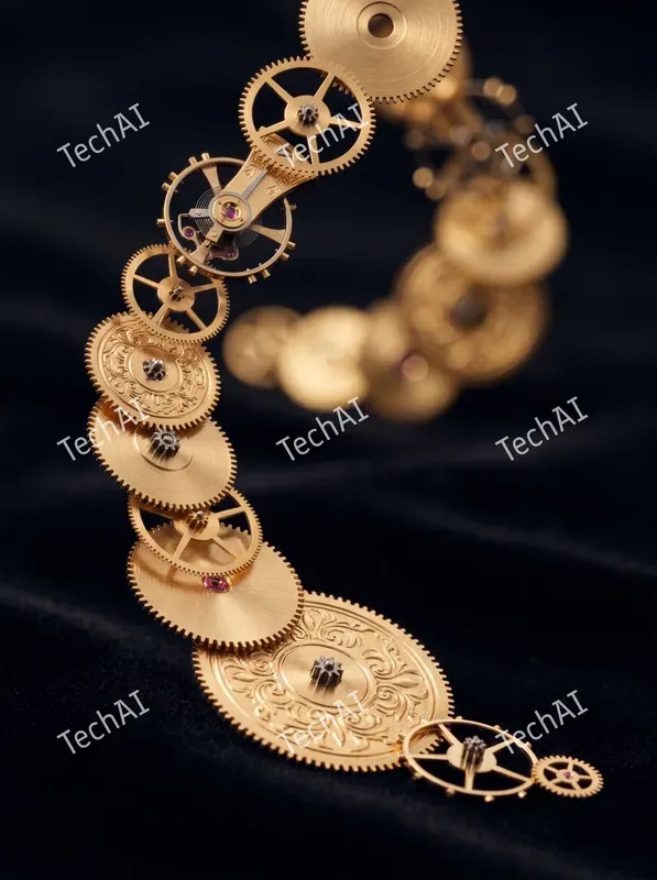 Luxurious Gold Foil Abstract Style