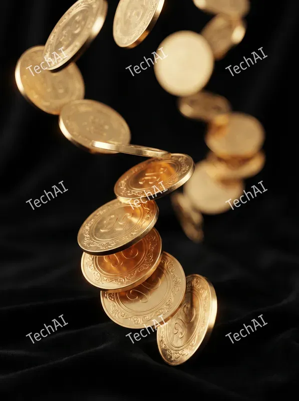 Luxurious Gold Foil Abstract Style