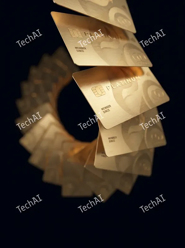 Luxurious Gold Foil Abstract Style