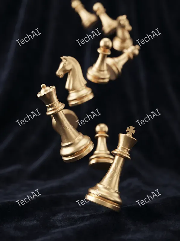 Luxurious Gold Foil Abstract Style