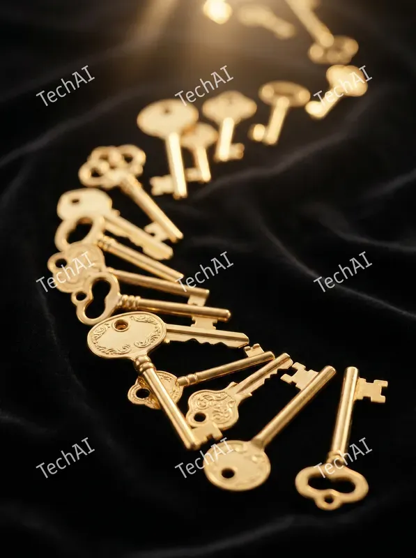 Luxurious Gold Foil Abstract Style