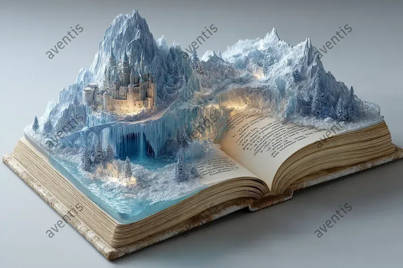 3D Fantasy Worlds In Open Book Dioramas