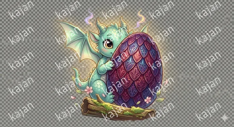 Whimsical Baby Dragon Character Art Packs