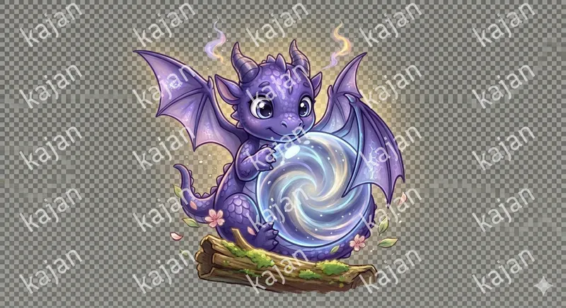 Whimsical Baby Dragon Character Art Packs
