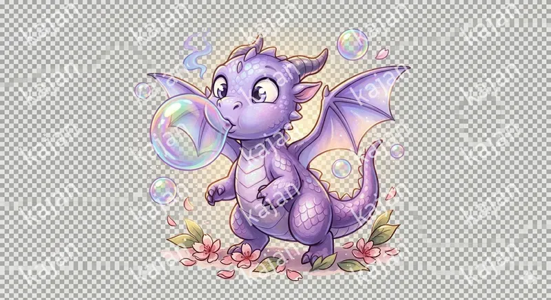 Whimsical Baby Dragon Character Art Packs