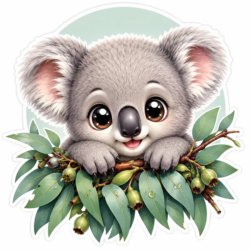 Cute Baby Animal Sticker Collections
