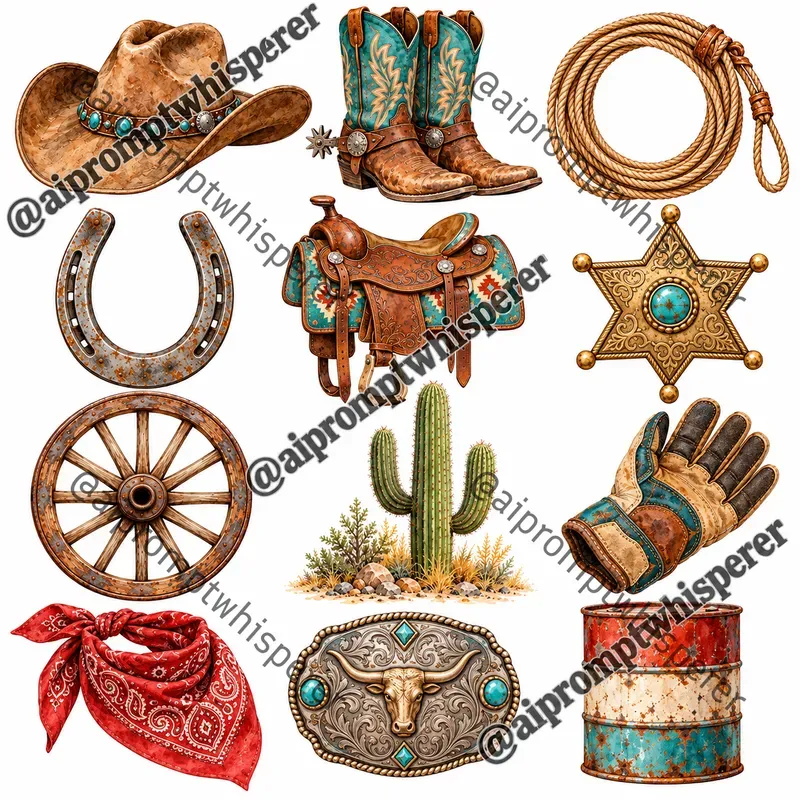 Free Country Western Clipart For Etsy
