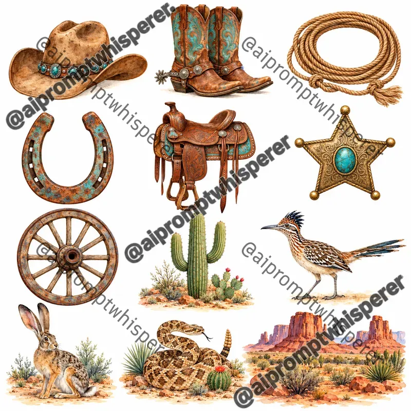 Free Country Western Clipart For Etsy