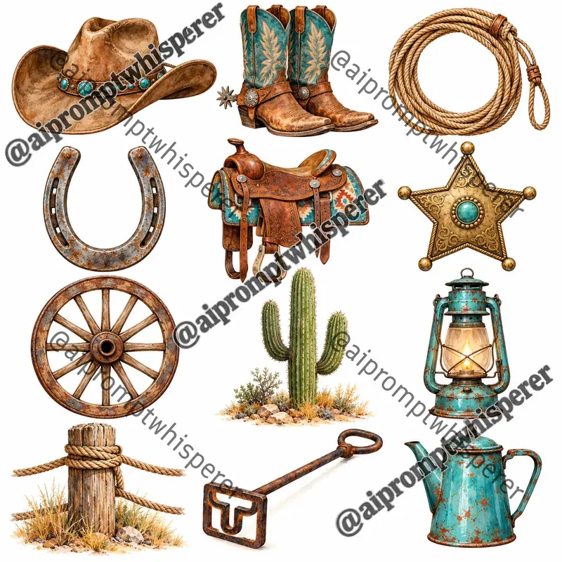 Free Country Western Clipart For Etsy