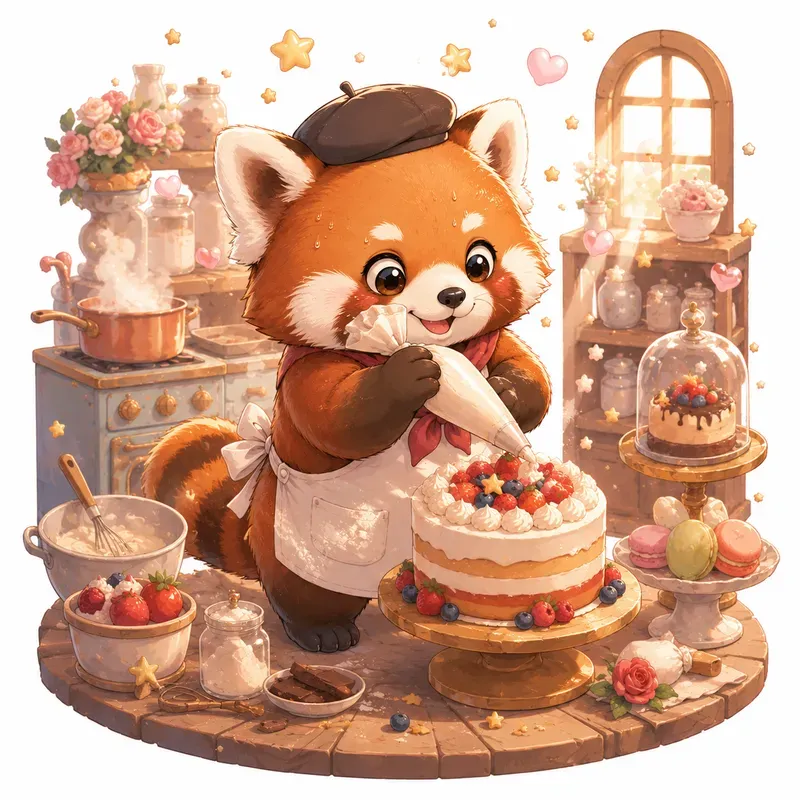Whimsical Cooking Animals Disney Style