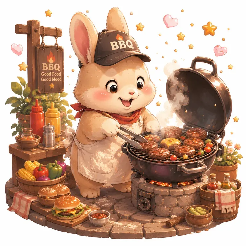 Whimsical Cooking Animals Disney Style