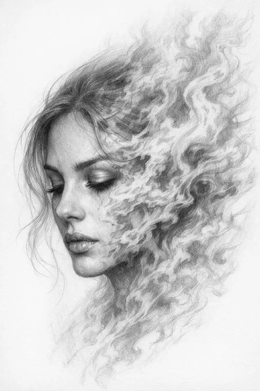 Graphite Surreal Portraits