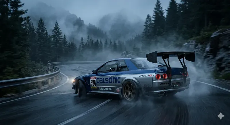 Cinematic Motion Blur Car Drifts