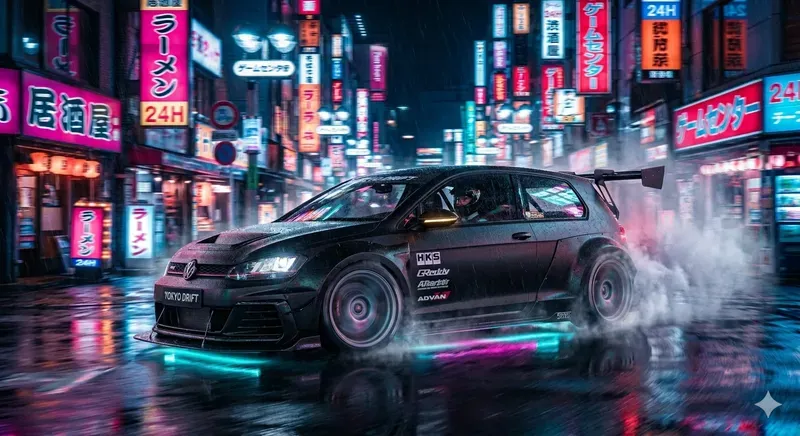Cinematic Motion Blur Car Drifts