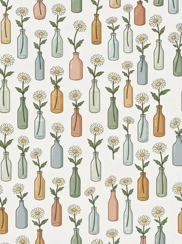 Flat Vector Editorial Seamless Patterns
