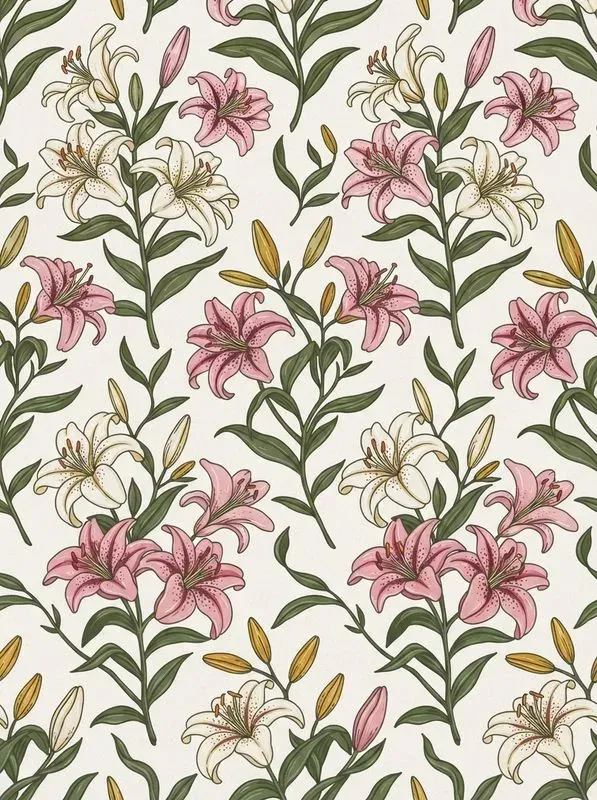 Flat Vector Editorial Seamless Patterns