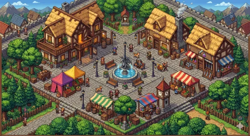 Retro Pixel Art Games