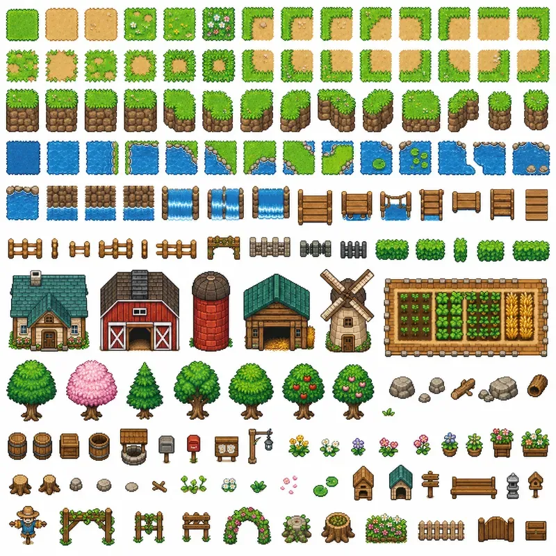 16bit RPG Terrain Tileset Generator