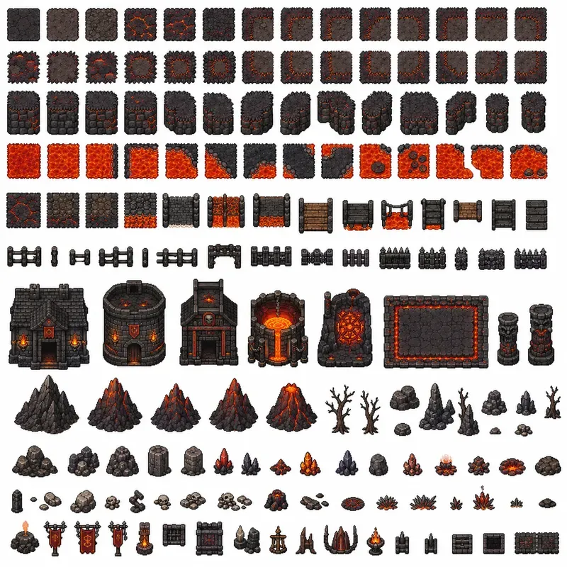 16bit RPG Terrain Tileset Generator