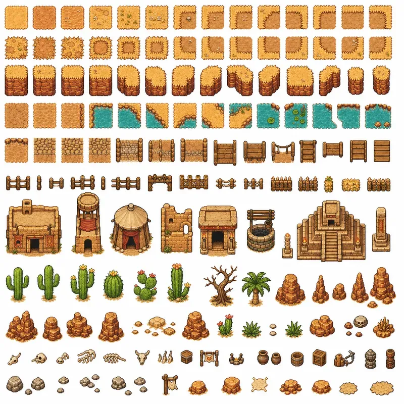 16bit RPG Terrain Tileset Generator