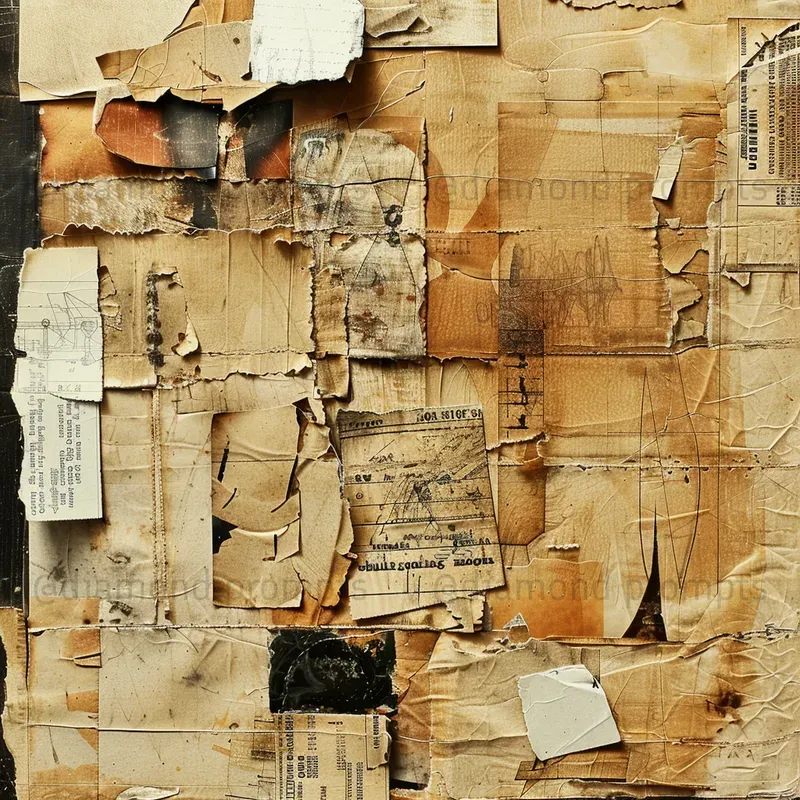 Grunge Paper Collage Layout Textures