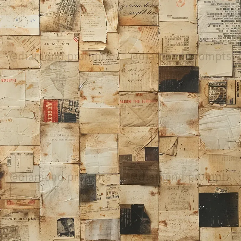 Grunge Paper Collage Layout Textures