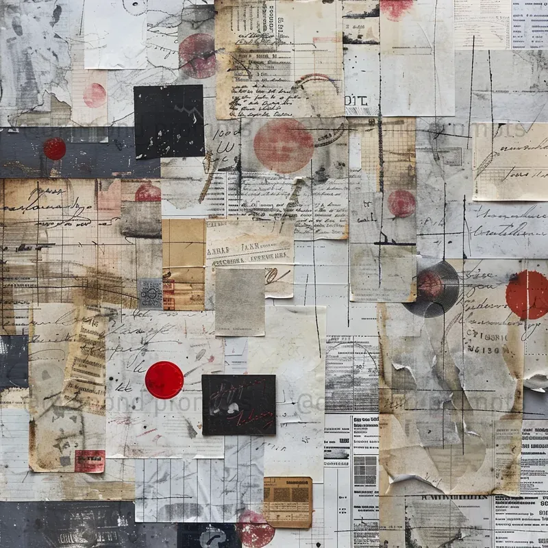 Grunge Paper Collage Layout Textures