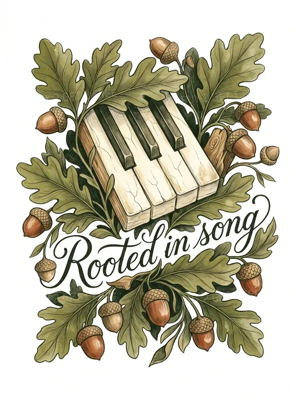Hand Drawn Acoustic Music Clipart