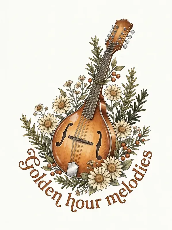 Hand Drawn Acoustic Music Clipart