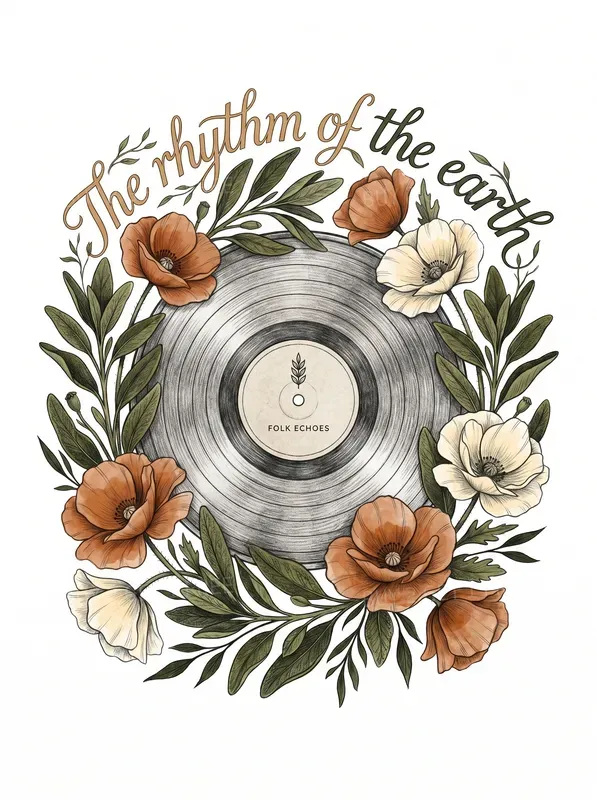 Hand Drawn Acoustic Music Clipart