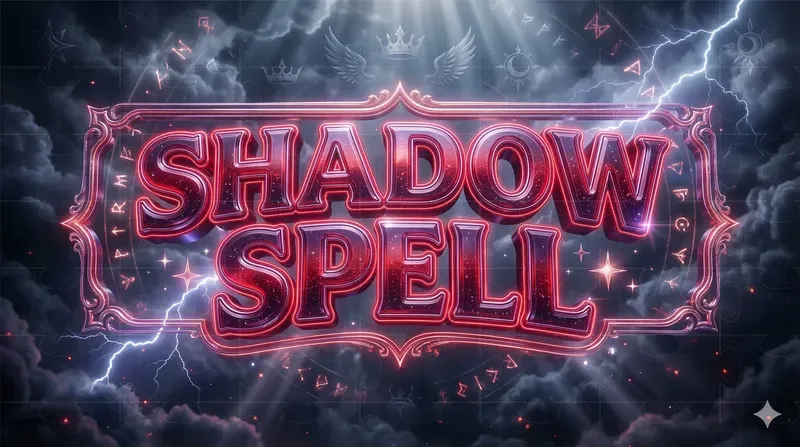 3D Fantasy Neon Glass Text Logos