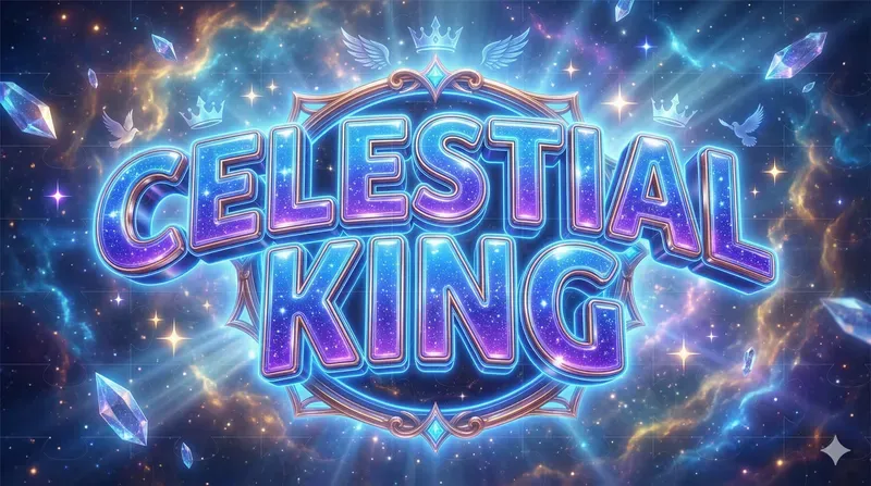 3D Fantasy Neon Glass Text Logos