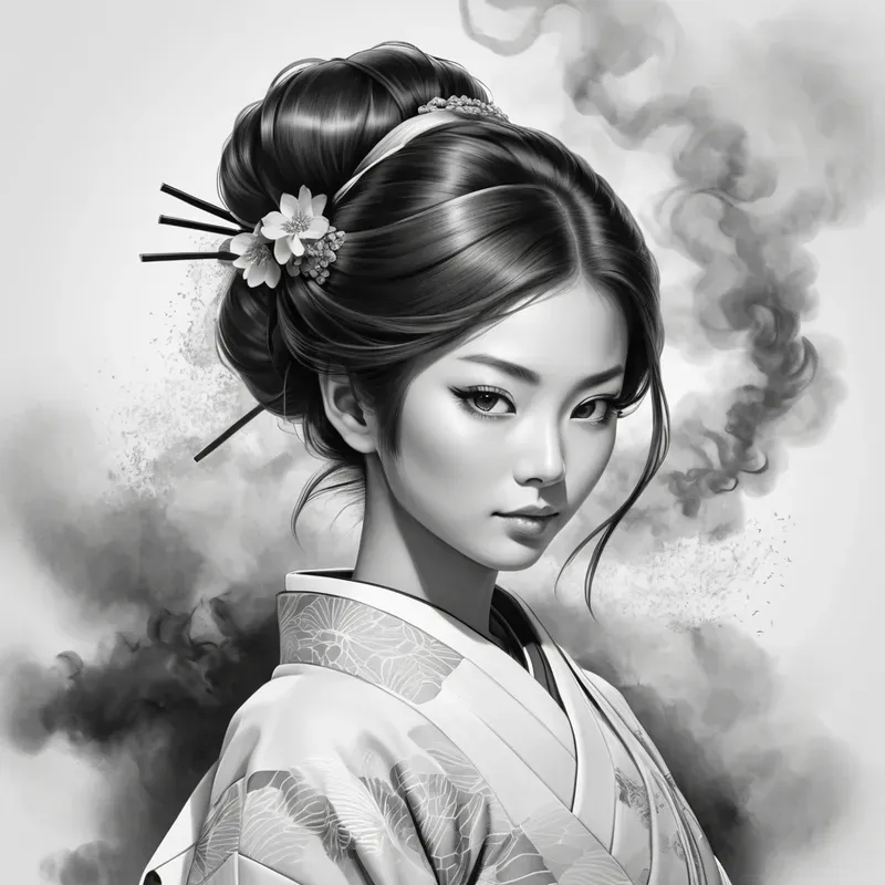 Black And White Pencil Strokes