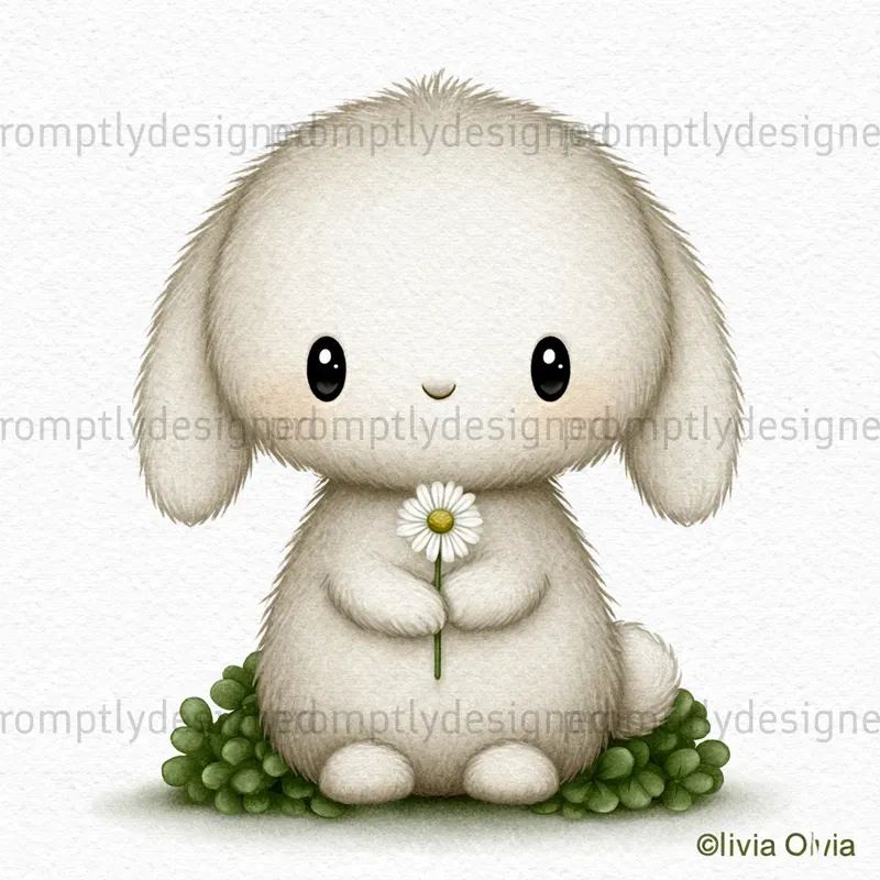 Watercolor Nursery Animal Clip Art