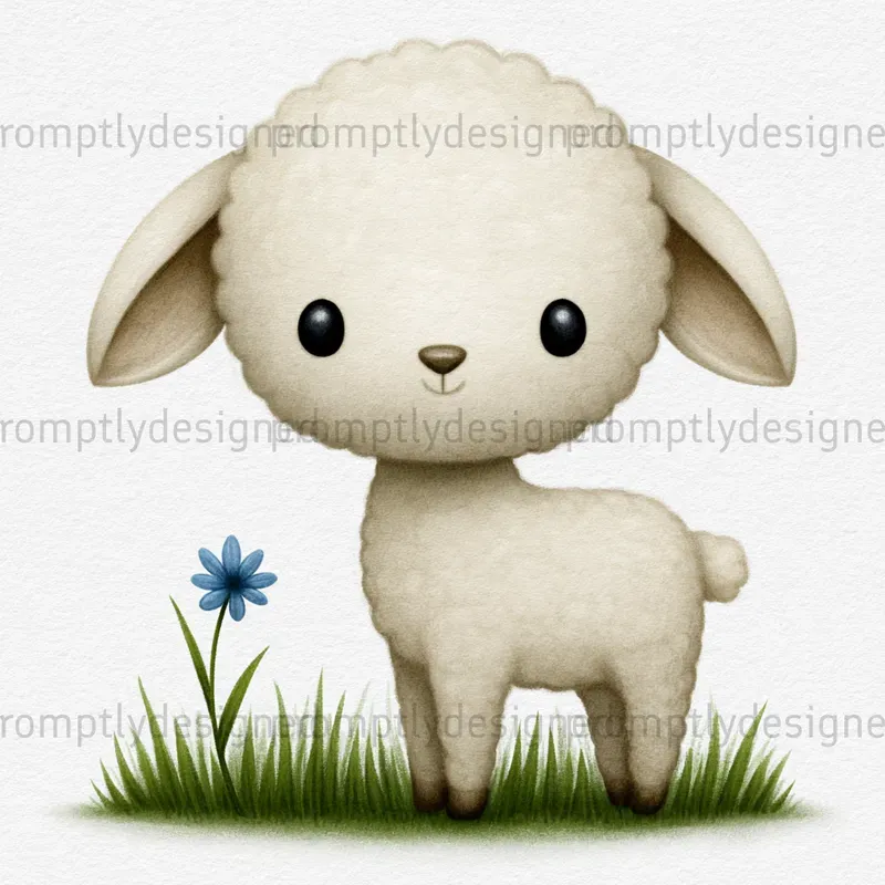 Watercolor Nursery Animal Clip Art