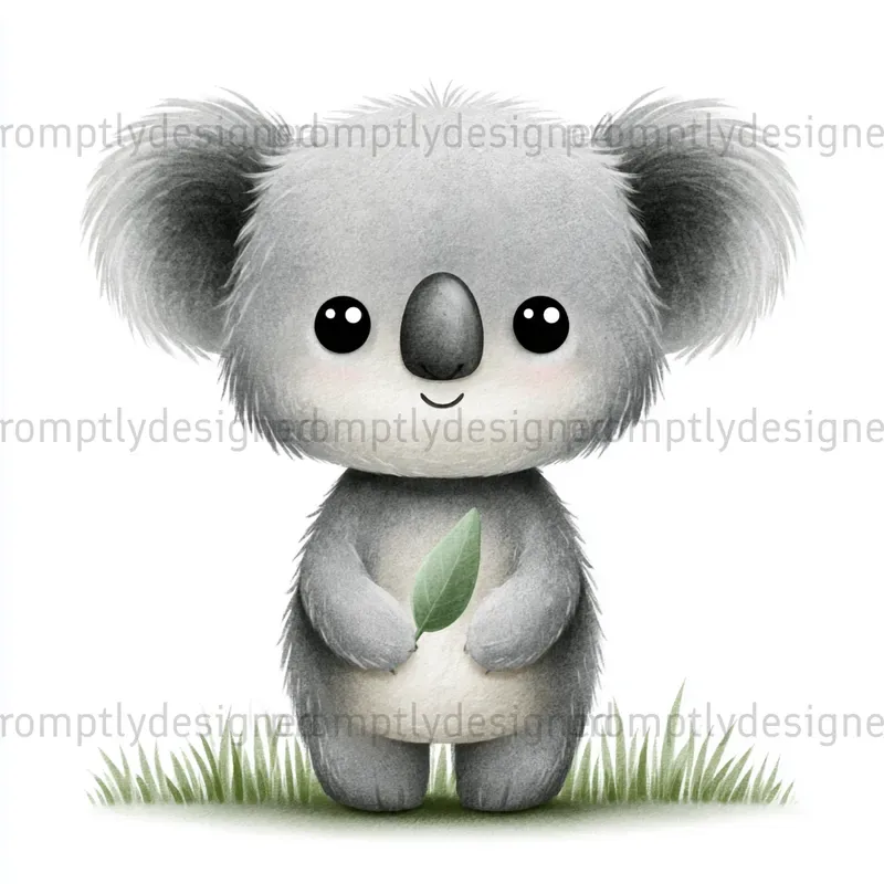 Watercolor Nursery Animal Clip Art