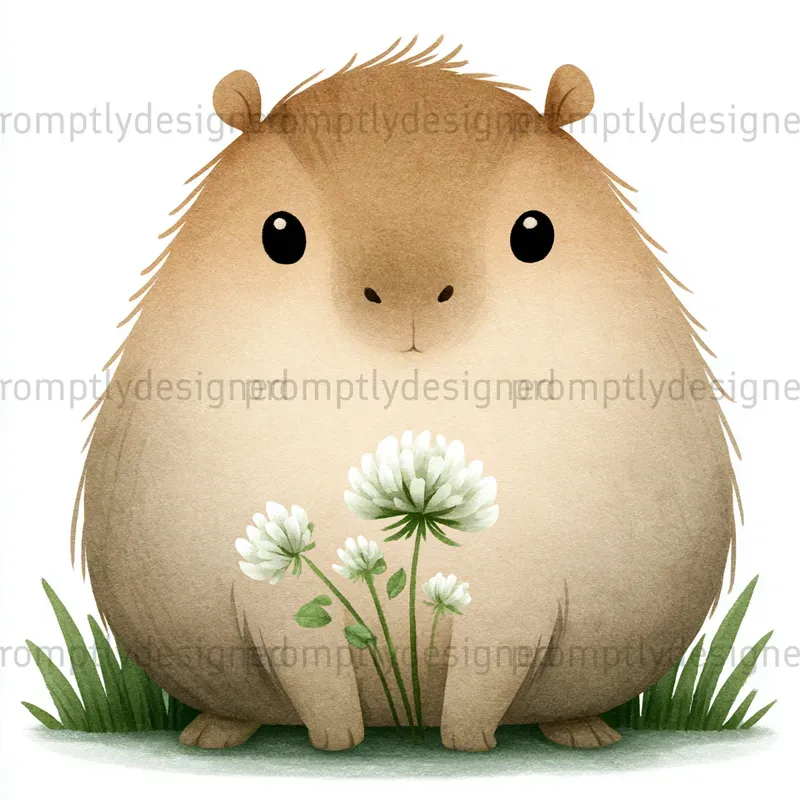 Watercolor Nursery Animal Clip Art