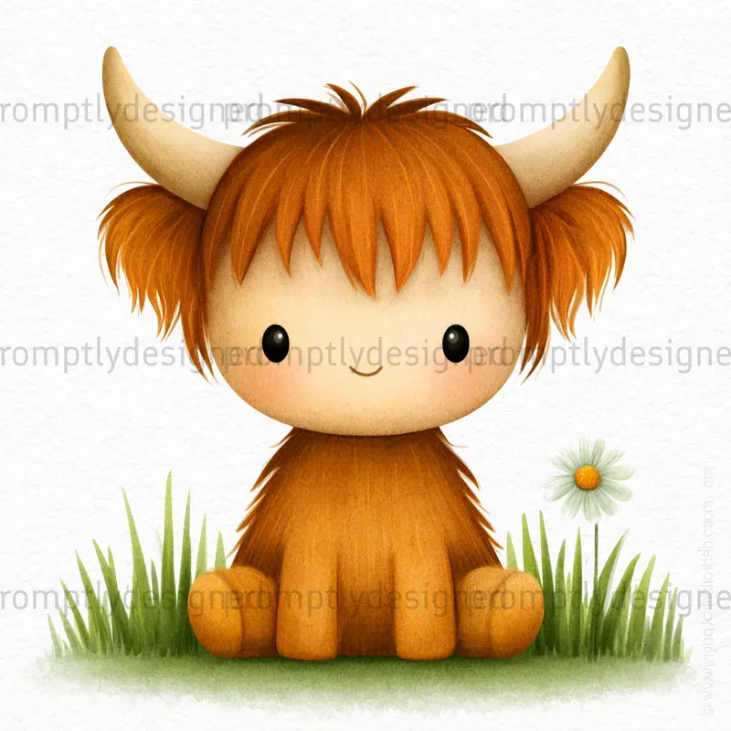 Watercolor Nursery Animal Clip Art