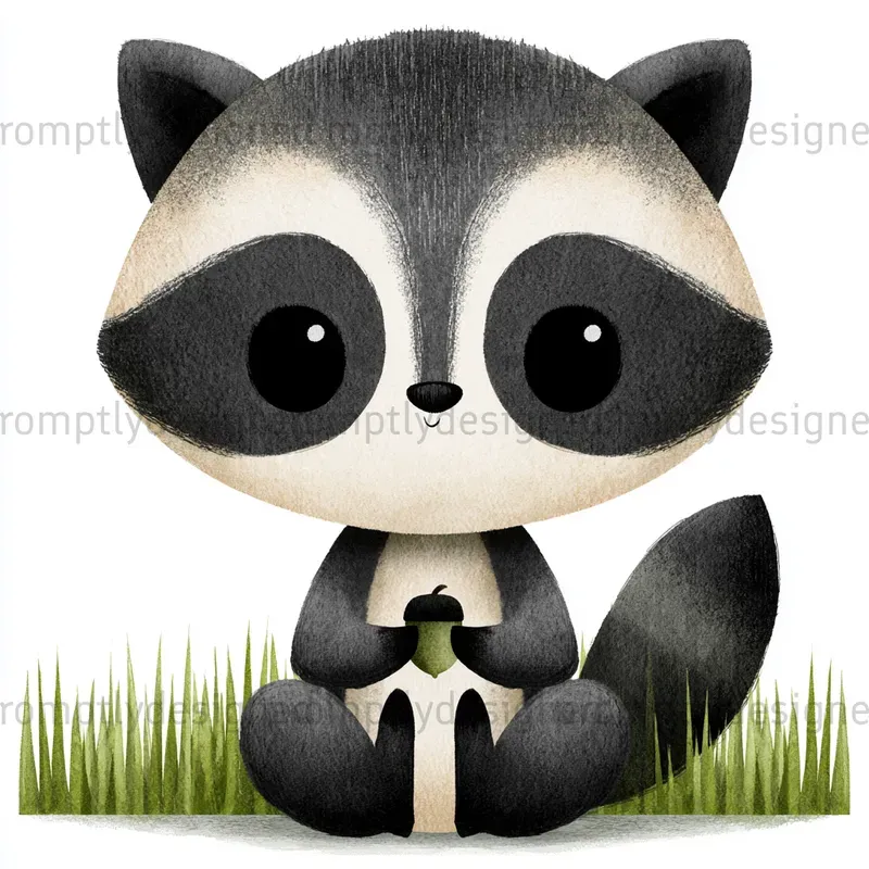 Watercolor Nursery Animal Clip Art