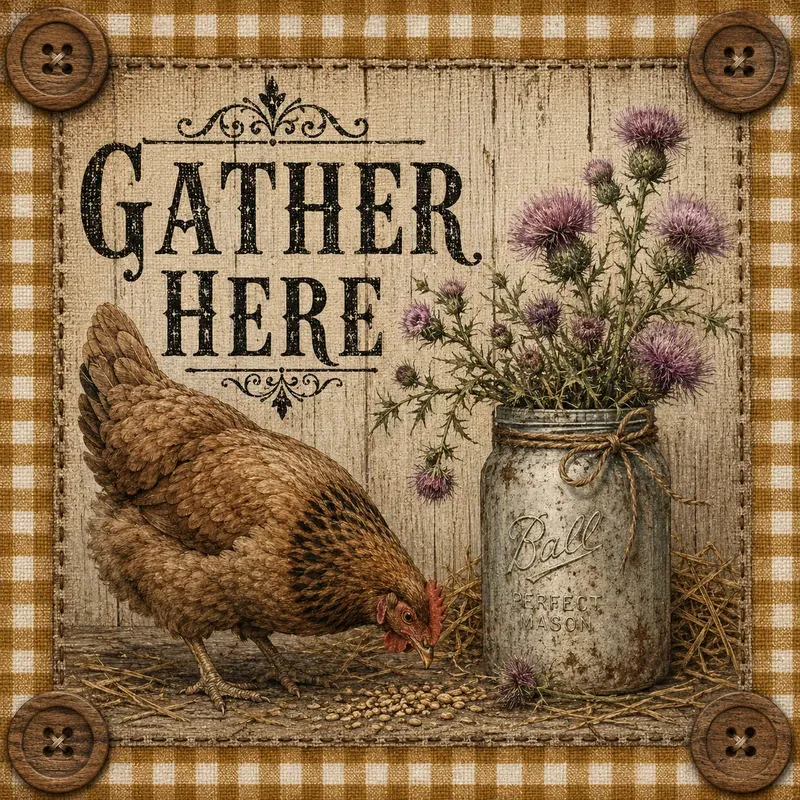 Rustic Farmhouse Wall Art Prints