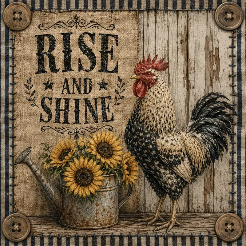 Rustic Farmhouse Wall Art Prints