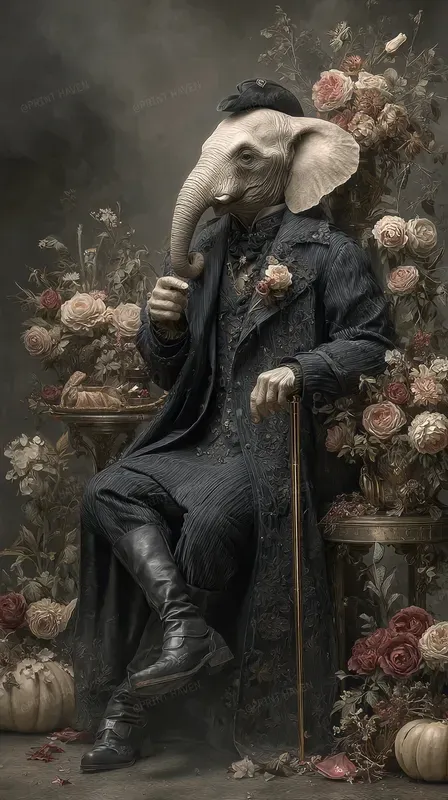 Surreal Victorian Animals Art