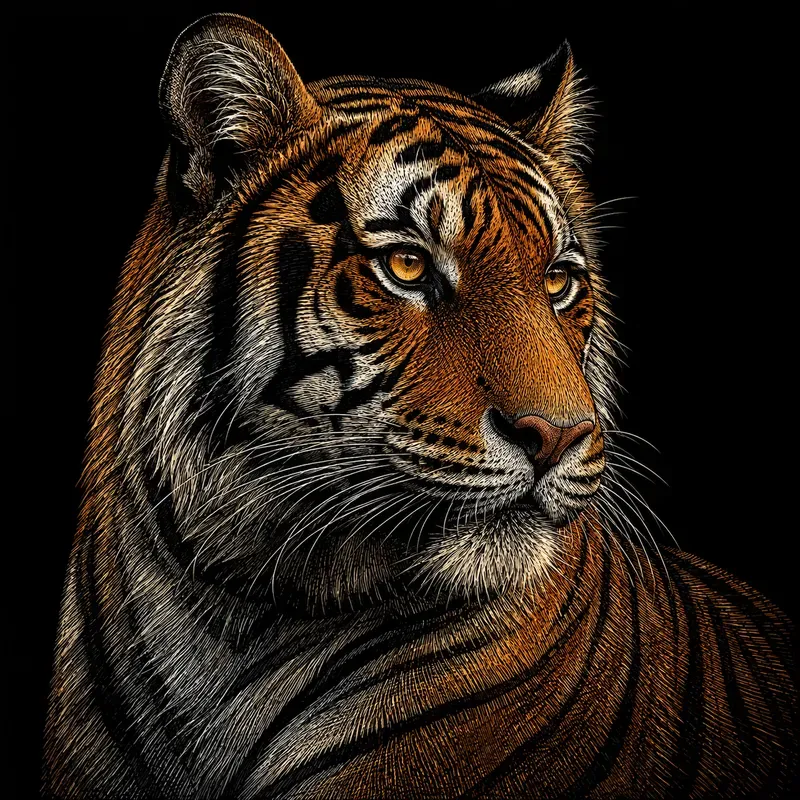Scratchboard Wildlife Art