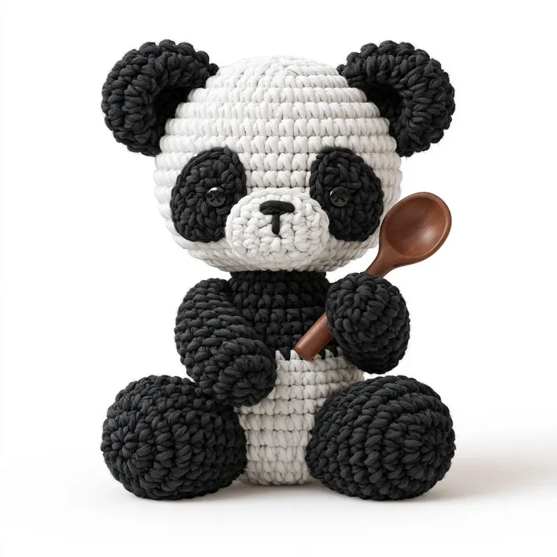 3D Crochet Amigurumi Character Cliparts