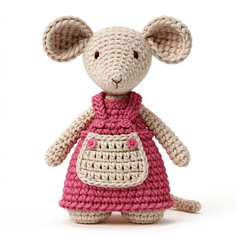 3D Crochet Amigurumi Character Cliparts