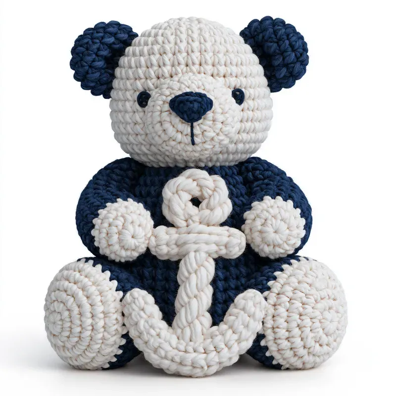 3D Crochet Amigurumi Character Cliparts