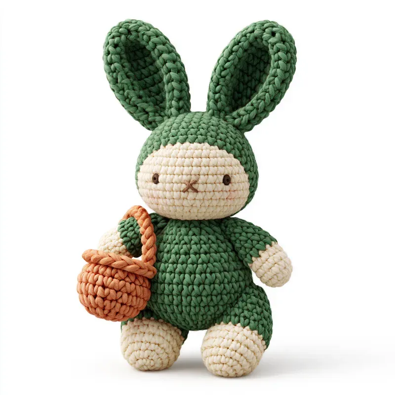 3D Crochet Amigurumi Character Cliparts