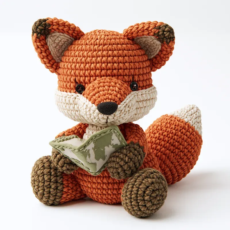 3D Crochet Amigurumi Character Cliparts