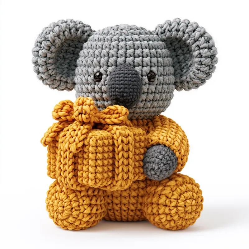 3D Crochet Amigurumi Character Cliparts