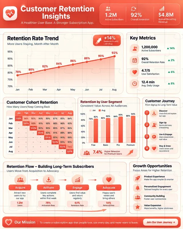 Customer Growth Infographics
